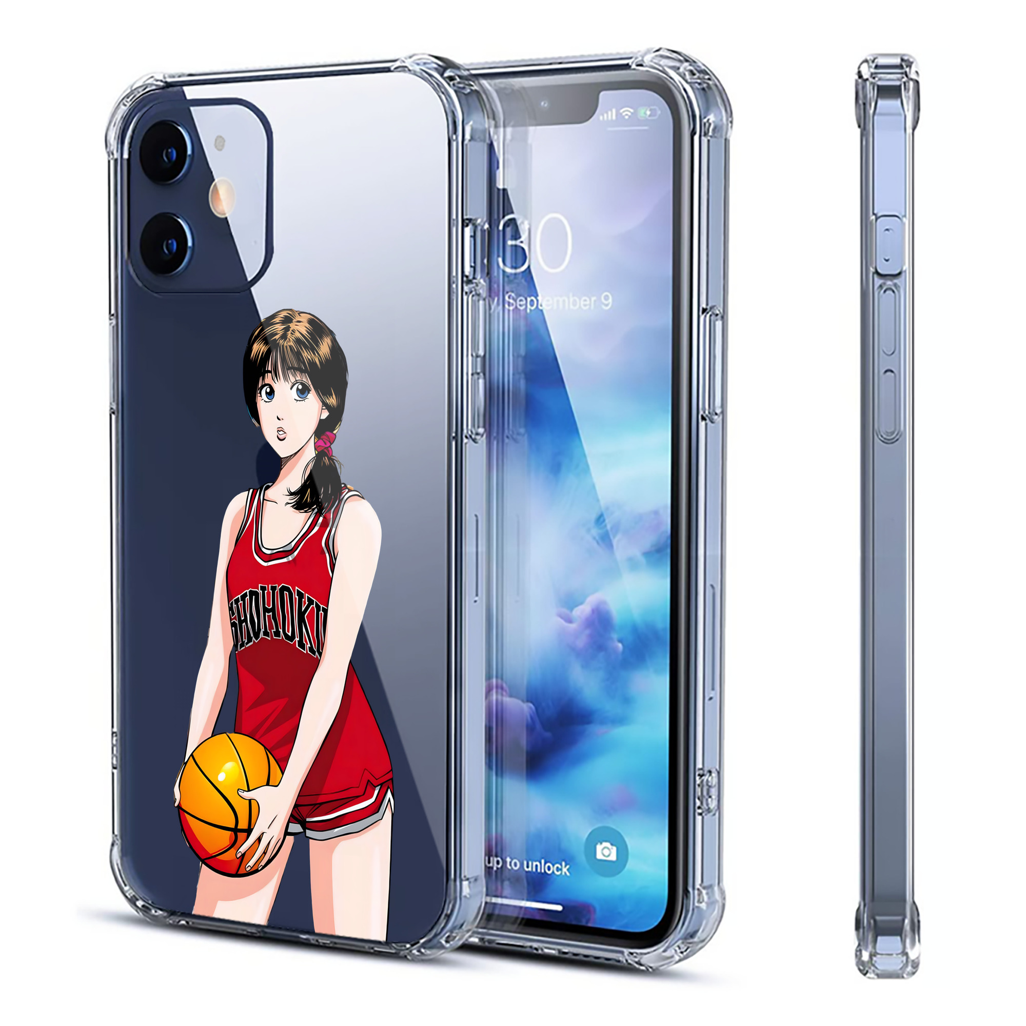 （画像用） SLAM DUNK／スラムダンク 【iPhone 12シリーズ対応】透明スマホケース（クリアソフトケース）